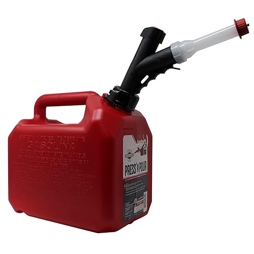 GARAGE BOSS Briggs and Stratton Press 'N Pour Gas Can | 2 gallon | Red | SKU: GB320 - 2 Gallon