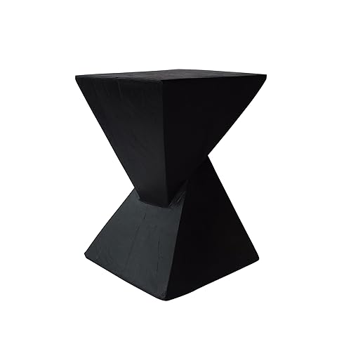 Christopher Knight Home Jerod Light-Weight Concrete Accent Table, Black - Black