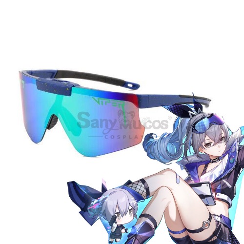 Game Honkai: Star Rail Cosplay Stellaron Hunters Silver Wolf Sunglasses Accessory