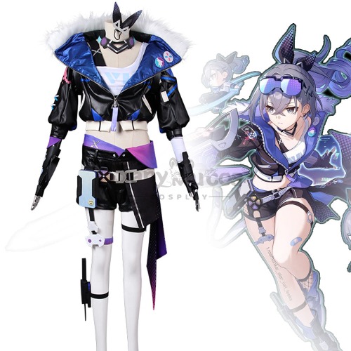 【In Stock】Game Honkai: Star Rail Cosplay Stellaron Hunters Silver Wolf Cosplay Costume - M