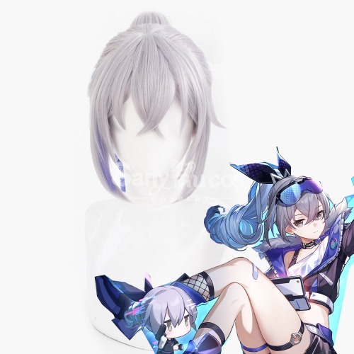 Game Honkai: Star Rail Cosplay Stellaron Hunters Silver Wolf Cosplay Wig