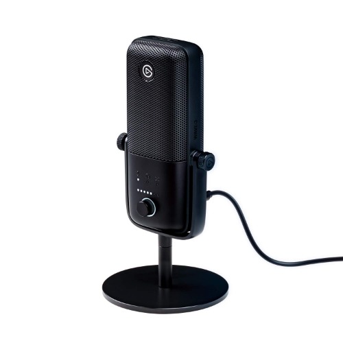Elgato Wave:3 - Premium Studio Quality USB Condenser Microphone for Streaming, Podcast, Gaming and Home Office, Free Mixer Software, Sound Effect Plugins, Anti-Distortion, Plug ’n Play, for Mac, PC - 