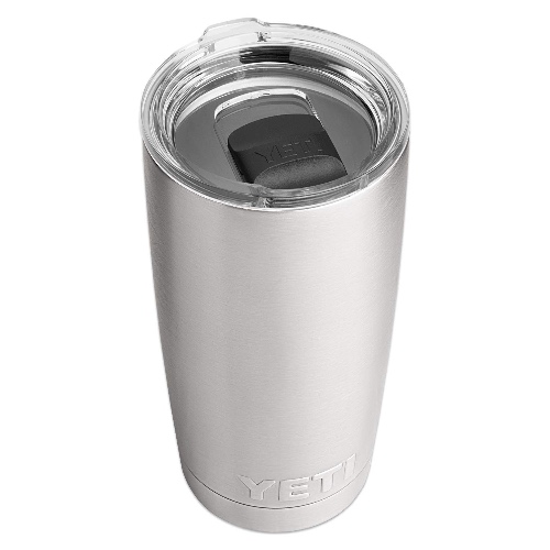 YETI Rambler 20 oz Stainless Steel Vacuum Insulated Tumbler w/MagSlider Lid - All Stainless Steel 1 Count (Pack of 1)