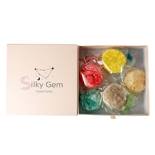 Silky Gem - Edible Multi Flavor Crystal Candy 8-10 Pieces - Edible-crystal-clusters - 8-10