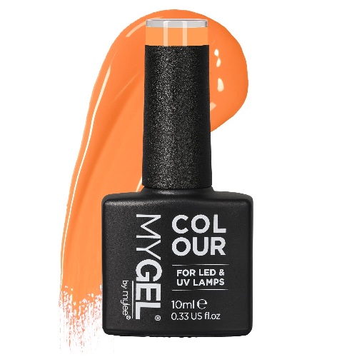 MYGEL by Mylee Nail Gel Polish 10ml [Tangerine Sorbet] UV/LED Soak-Off Nail Art Manicure Pedicure for Professional, Salon & Home Use [Yellow/Orange Range] - Long Lasting & Easy to Apply