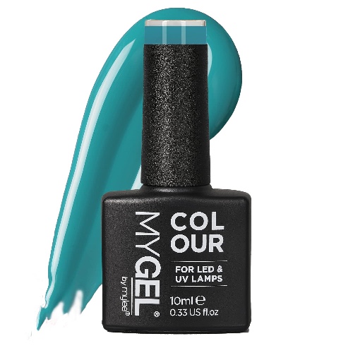 MYGEL by Mylee Nail Gel Polish 10ml [The Real Teal] UV/LED Soak-Off Nail Art Manicure Pedicure for Professional, Salon & Home Use [Blue Range] - Long Lasting & Easy to Apply
