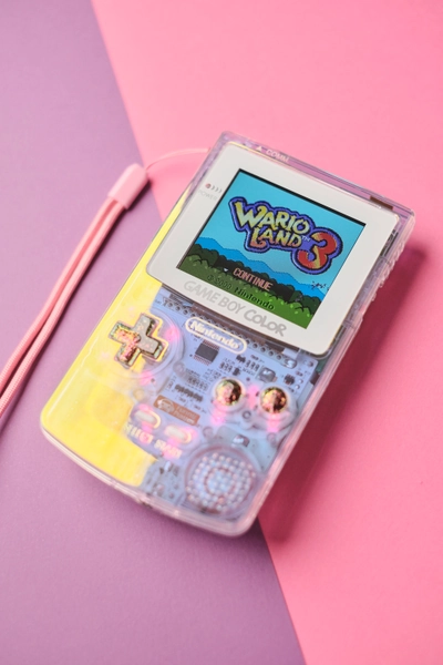 Custom Nintendo Gameboy Color GBC Console IPS Backlit Screen Iridescent Game boy Pearl Shell