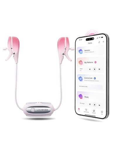 LOVENSE Gemini Vibrating Nipple Clamps, Bluetooth Adjustable Nipple Stimulator with App Remote Control, Rechargeable Sex Toys for Women Men Couples Play