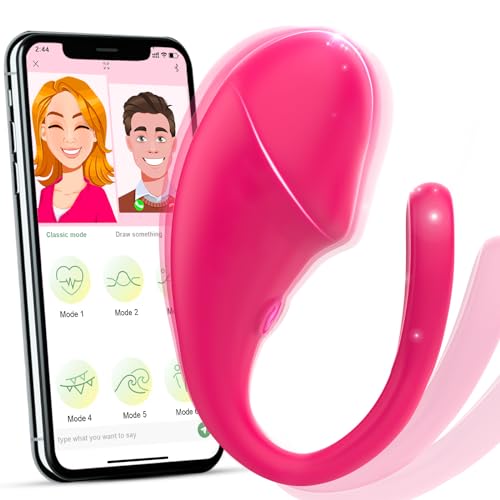 Sex Toys Vibrator for Women, Wearable Mini G Spot Vibrators Dildo with App Remote Control, Long Distance Panty Vibe with 10 Vibrations, Adult Toy & Games Anal Stimulator for Men Womens & Couple (Pink) - Pink