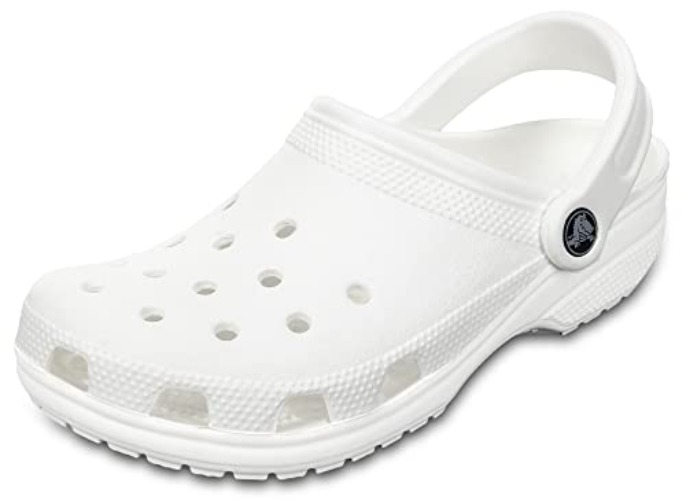 Crocs Unisex-Adult Classic Clogs - 9 Women/7 Men - White