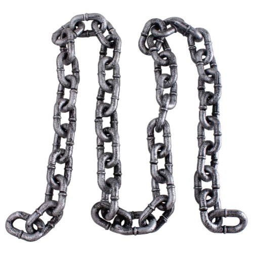 HAZOULEN Plastic Halloween Decoration Chain Costume Prop, 6-feet Long - 