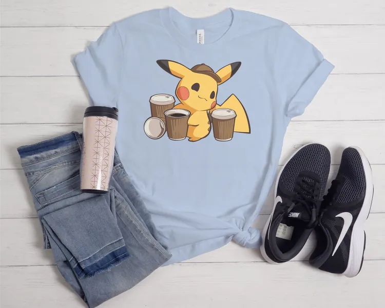 Unisex cute coffee addict soft cotton t-shirt