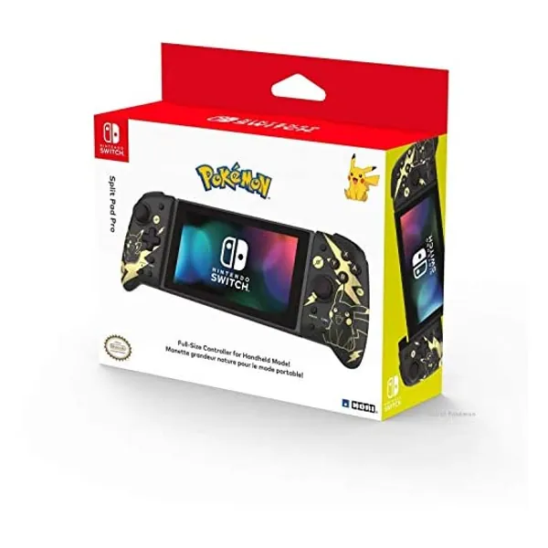 
                            Hori Nintendo Switch Split Pad Pro (Pokemon: Black & Gold Pikachu) By - Officially Licensed By Nintendo and the Pokemon Company International - Nintendo Switch
                        