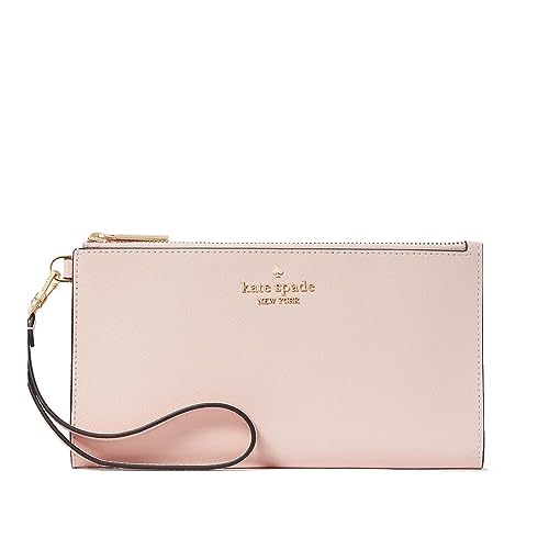 Kate Spade Wallet for Women Madison Large Slim Bifold Wallet, Pink, wristlet - Pink
