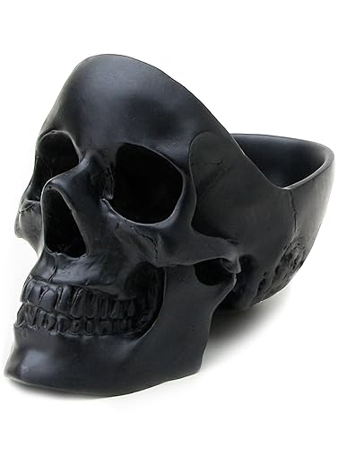Suck UK | Skull Desk Organiser | Gothic Jewellery Box | Key Bowl & Trinket Dish | Desk Tidy Organiser | Gothic Home Decor & Gothic Decor | Gothic Gifts For Women | Gothic Bedroom Decor | Black - Black Skull