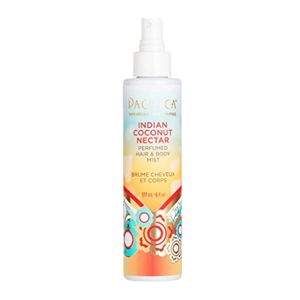Pacifica Beauty Indian Coconut Nectar Perfumed Hair & Body Mist, Indian Coconut Nectar, 6 Fluid Ounce