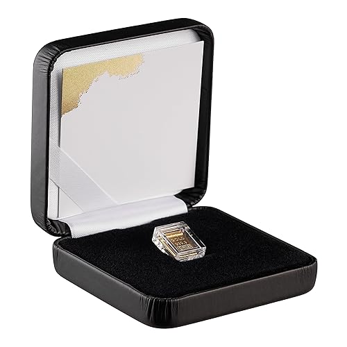 Gold als Geschenk - 1g Goldbarren im edlen Etui - Tolle Geschenkidee (Etui schwarz)