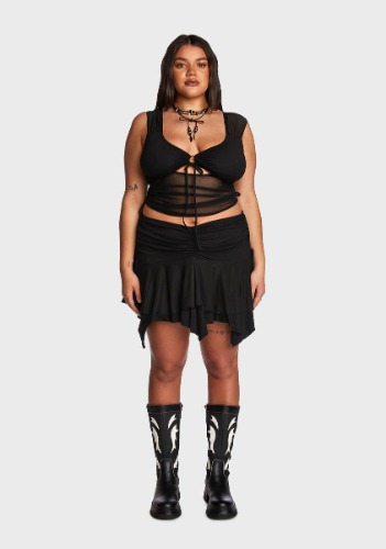 Plus Clearly Into You Skirt Set