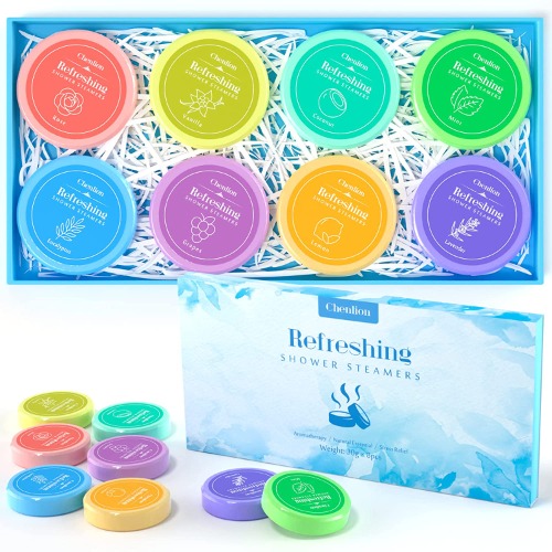 Shower Steamers Aromatherapy - 8 Pack Shower Bombs for Women with Essential Oils, Relaxation Shower Steamer for Women Men, Self Care Valentines Birthday Gifts for Women Who Have Everything