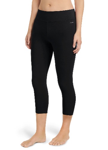 Jockey Women's Activewear Cotton Stretch Capri Legging - 2X Black