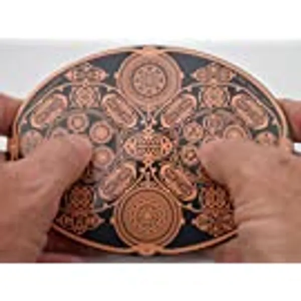 Tuning Fork for Healing Balancing Subtle Energy Clearing Meridians Chakras & Cleansing Auras, Manage Anxiety Stress Relief, Relaxation & Weight Loss Powerforms Sacred Geometry Neutral Space 6” x 4.5”