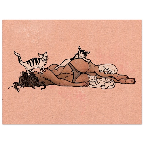 CATS RULE EVERYTHING AROUND ME | 45x60 cm / 18x24″