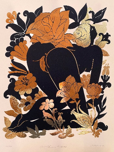 Wild Roses Art Print - Alchemy Series | Black & Gold- Limited Edition