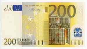 Un billet de 200€