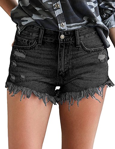 Roskiky Denim Jeans shorts - XXL -black