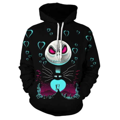 Men's And Women's Hoodies,Jack Sally Skellington Hoodies Sweatshirt And Pants Suit - 3X-Large - 1
