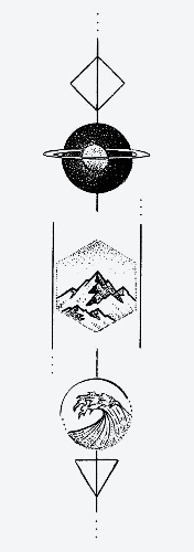 Line of Time - 5 x 2 in