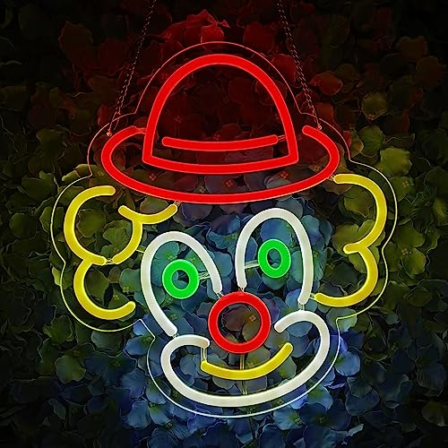 Clown Neon Sign Night light for Bar Club Bedroom Hotel Pub Cafe Wedding Birthday Party Gifts