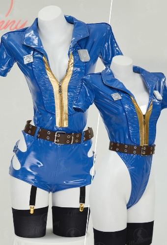 Women  Costume- Lucy Derivative Sexy Lingerie Bodysuit Set Zipper Low Bodysuit and Cutout Shorts with Gloves Socks  Cosplay | Top Quality Outfits for Sale