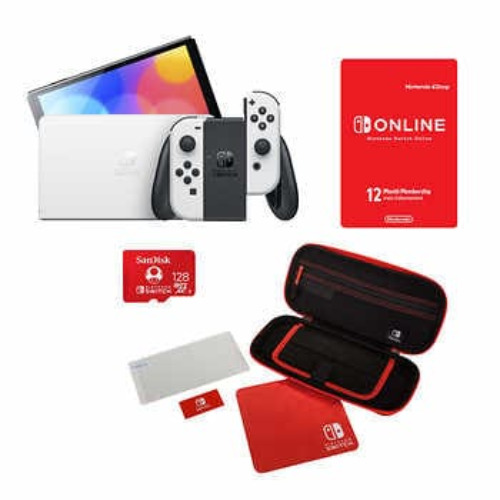 Throne Muse Costco Nintendo Switch OLED White Bundle