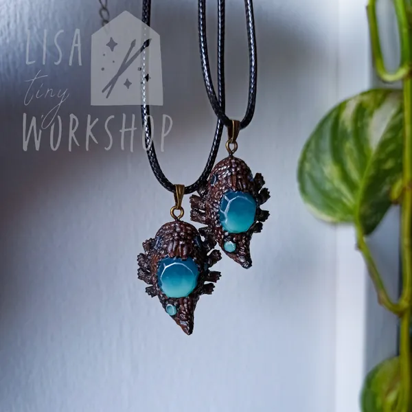 Necklace Titanite Dark Souls - Elden Ring - Crystal lizard