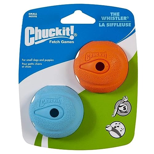 Chuckit! Small The Whistler Ball 2 inch, 2-Pack - Small, 2-Inch, 2-Pack