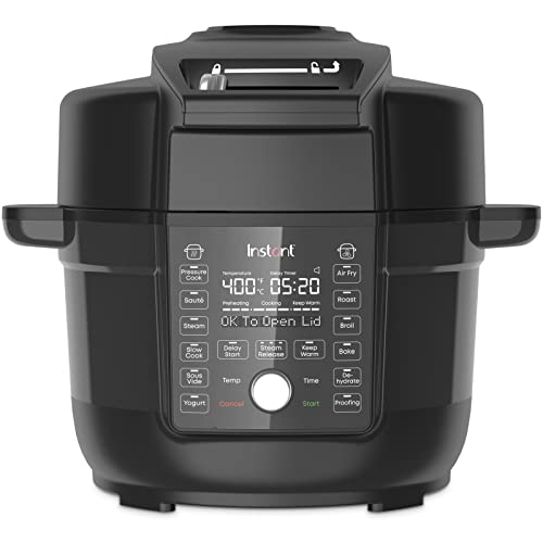 Instant Pot Duo Crisp Ultimate Lid, 13-in-1 Air Fryer and Pressure Cooker Combo, Sauté, Slow Cook, Bake, Steam, Warm, Roast, Dehydrate, Sous Vide, & Proof, App With Over 800 Recipes, 6.5 Quart - Pressure Cooker