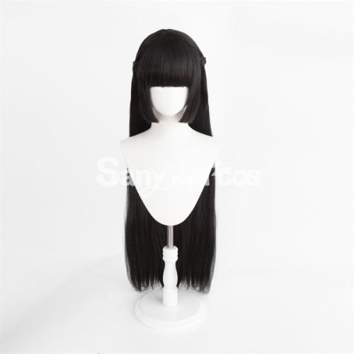 Game Zenless Zone Zero Cosplay Hoshimi Miyabi Black Long Cosplay Wig