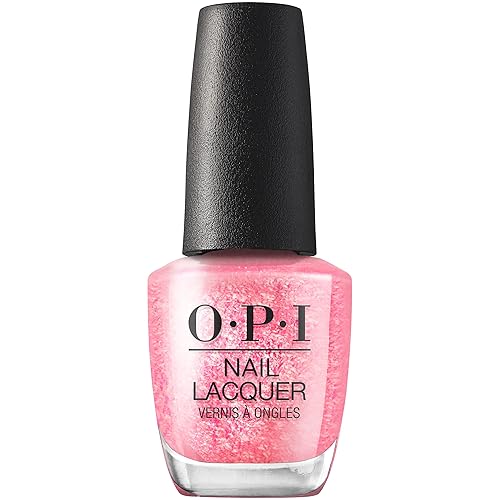 OPI Nail Lacquer Nail Polish | Sheer Light Nude Pink Shimmer Chip Resistant Nail Polish | Vegan, Fast Drying, Streak Free - Pixel Dust