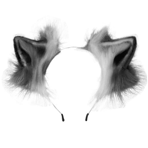 Luxurious Neko Ear Headband (10 Colors!) - Black