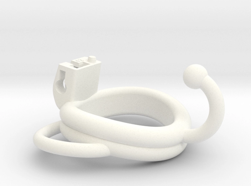 Cherry Keeper Ring G2 - 42mm Dbl Ball Hook Handles by JosieLynn on Shapeways