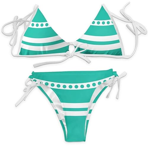 Nami Cosplay Bikini Nami Tattoo Kostüm Set - S - Grün