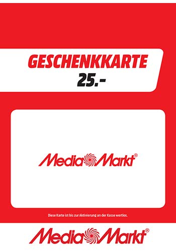 Media Markt Geschenkkarte - für Deutschland - Gutschein per Post - 25 - Standard
