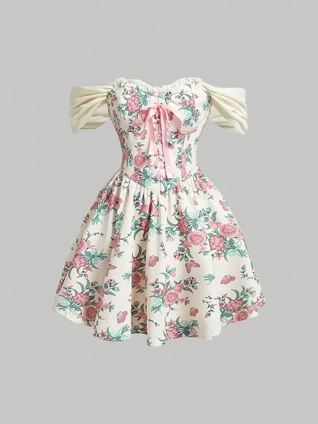 floral dress 𓂃 ࣪˖ 