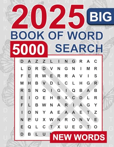Big Book of Word Search – 5000 New Words: Relaxing Word Search Puzzle Book for Adults and Seniors | Large Print and Anti Eye Strain | Giant and Fun Word Find for Adults (SENIORTASSE PUZZLE MASTERY)