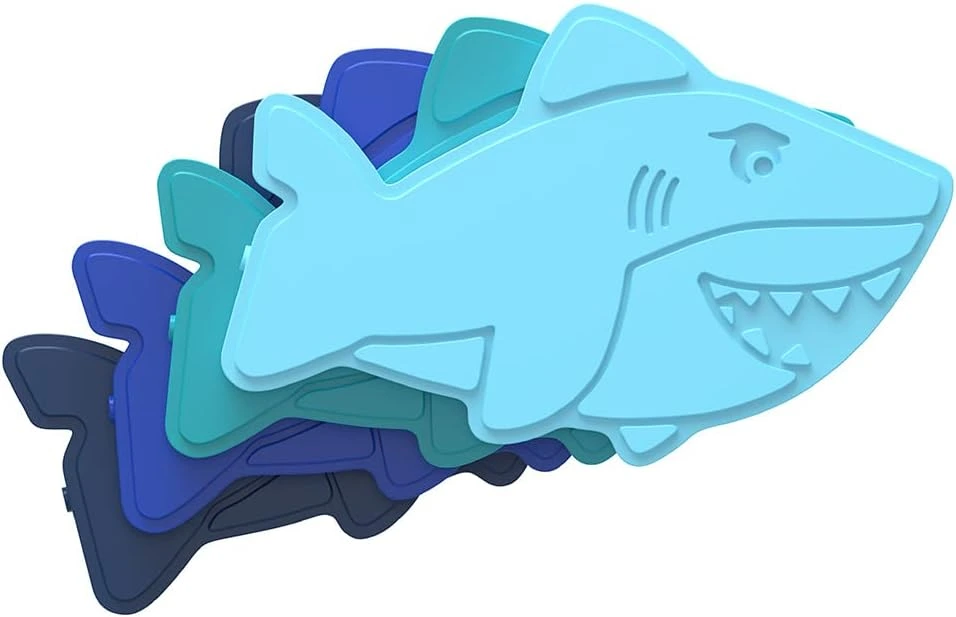 Bentgo® Buddies Reusable Ice Packs - Slim Ice Packs for Lunch Boxes, Lunch Bags, and Coolers - Multicolored 4-Pack (Pineapple) - Shark