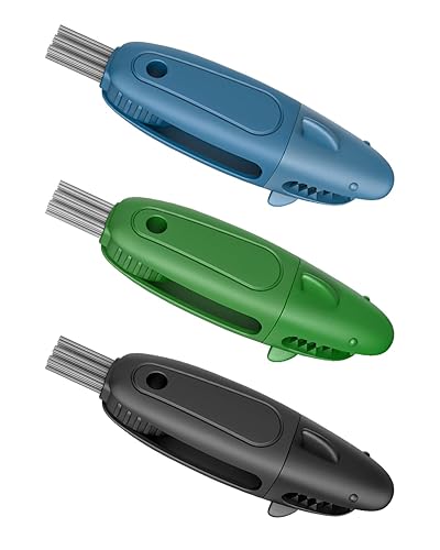 SXhyf Cup Lid Cleaning Brush, 3 in 1 Multifunctional Water Bottle Cleaning Tools Set, Tumbler Cleaner Brush, Cleaning Gadgets, Home Essentials, Cleaning Supplies for Mugs, Thermal Cup, Keyboard - Blue&green&black - 3