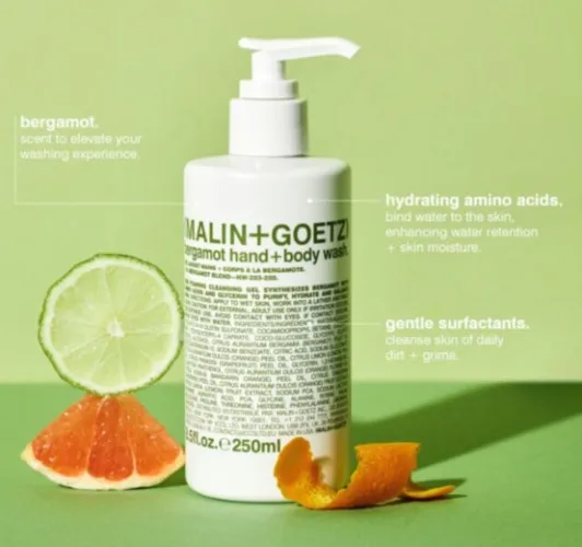 bergamot body wash by MALIN+GOETZ