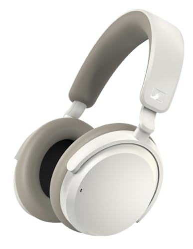 Sennheiser Consumer Audio ACCENTUM Wireless Bluetooth Headphones - 50-Hour Battery Life, Audio, Hybrid Noise Cancelling (ANC), All-Day Comfort and Clear Voice Pick-up for Calls, White - White