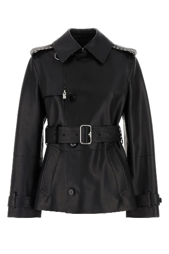 Black leather jacket - 10 UK